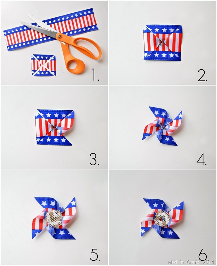 DIY Patriotic Pinwheel