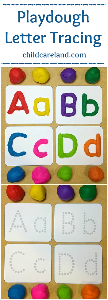 Playdough letter tracing Playdough letter tracing