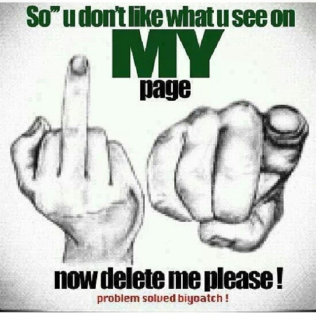 So you dont like my page