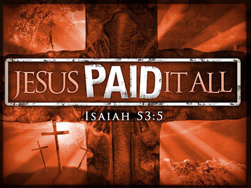 Jesus paid it all