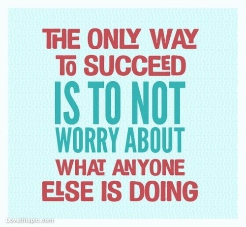 the only way to succeed the only way to succeed