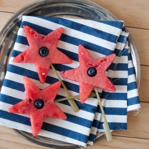 Patriotic Watermelon Stars