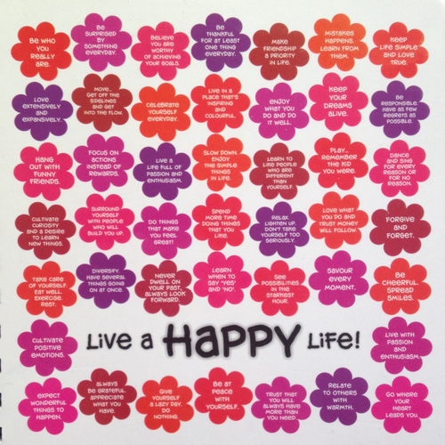 Live a happy life Live a happy life