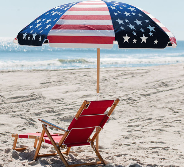 Patriotic Beach Umbrella