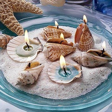 Seashell Candles
