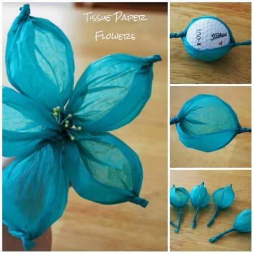 DIY Tissue Paper Flowers DIY Tissue Paper Flowers
