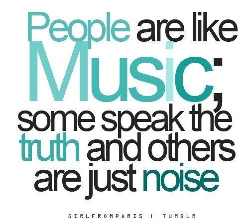 People are like music