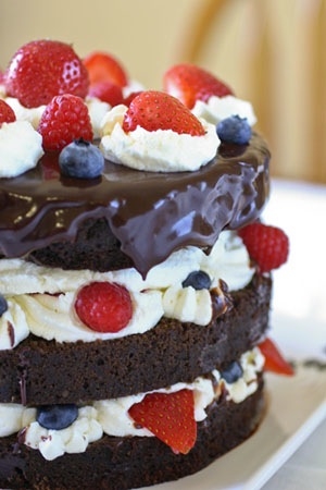 Three Tier Gluten Free July 4th Cake Three Tier Gluten Free July 4th Cake