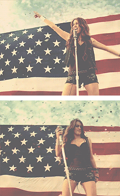 Patriotic Miley Cyrus