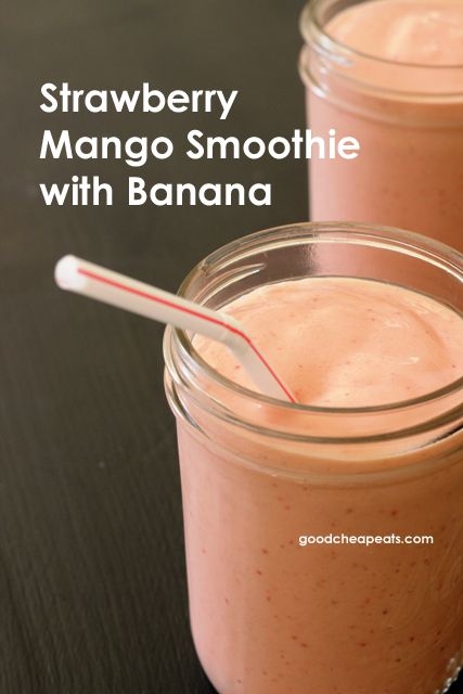 Strawberry Banana & Mango Smoothie to go Strawberry Banana & Mango Smoothie to go