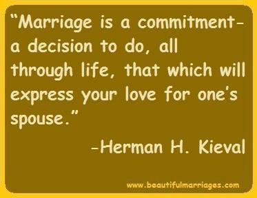Marriage is a Commitment... Marriage is a Commitment...