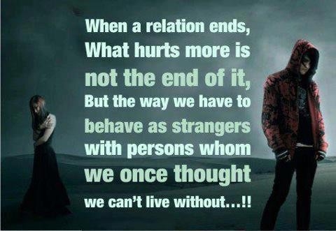 When a relation ends, what hurts more is... When a relation ends, what hurts more is...