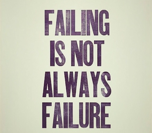 Failing is not always failure 