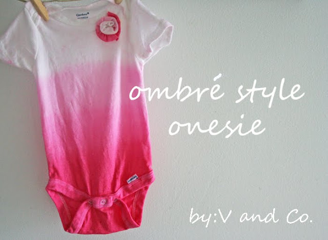 Ombre style onesie