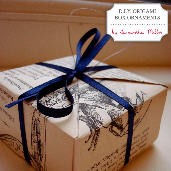 DIY Origami Box Ornaments