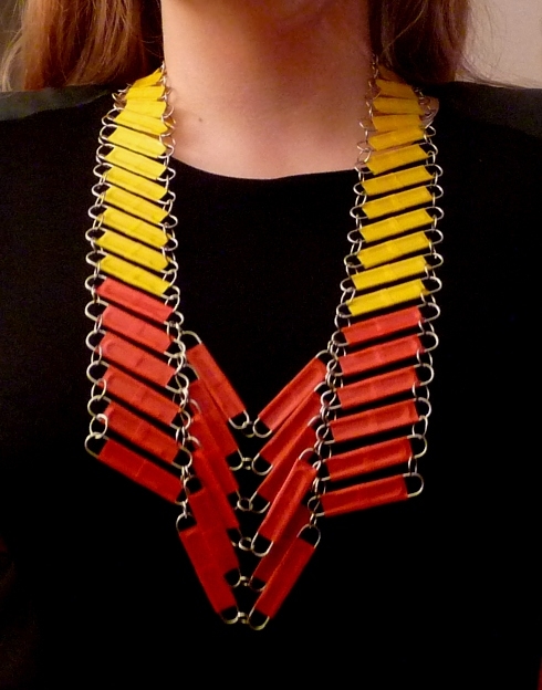DIY Colour Block Breast Plate DIY Colour Block Breast Plate