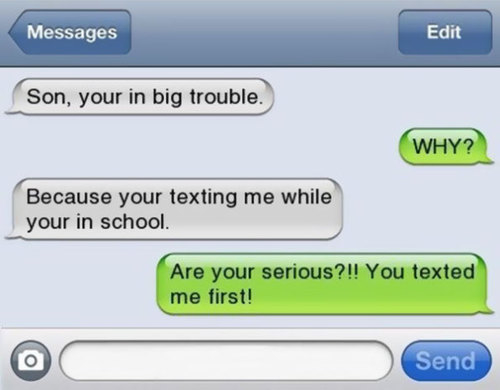 Son in big trouble