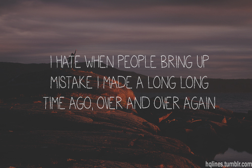 Mistake from long ago Mistake from long ago