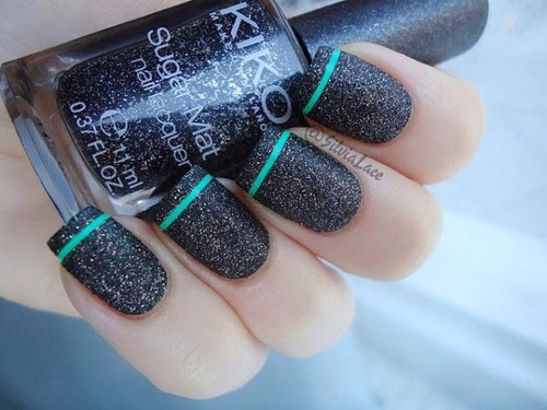 Black sugar mat nails Black sugar mat nails