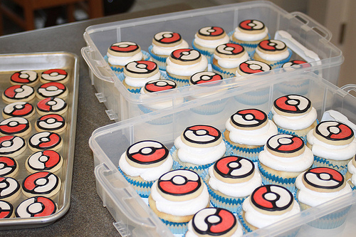 Pokeball Cupcakes