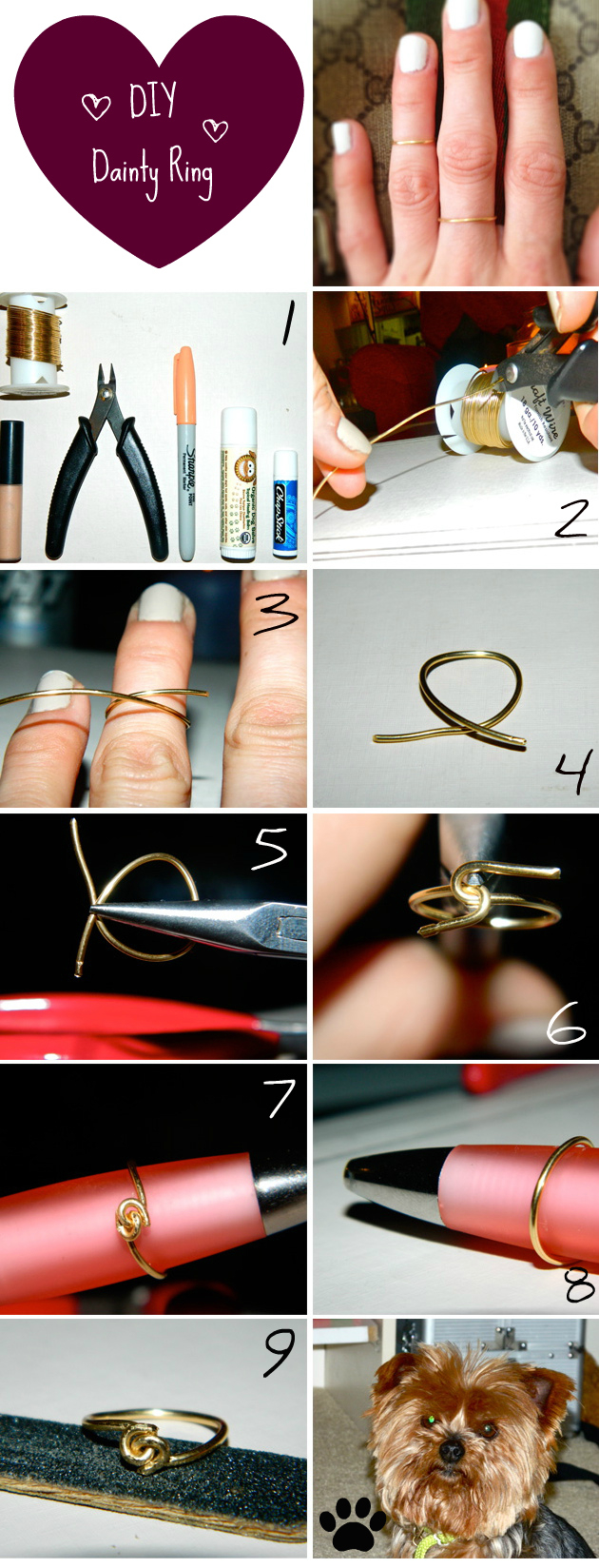 DIY Dainty Rings