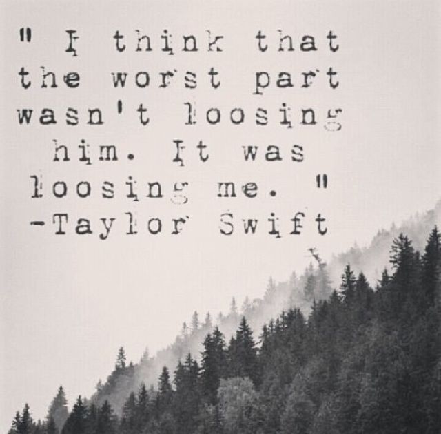 Loosing Me Taylor Swift