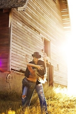 Country dancing in the sunlight