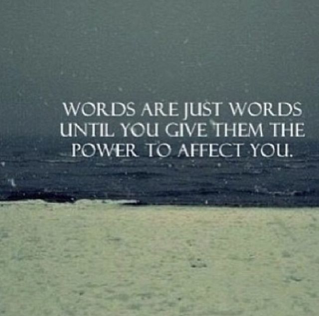 Words Are Just Words