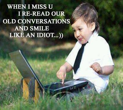 When I miss you