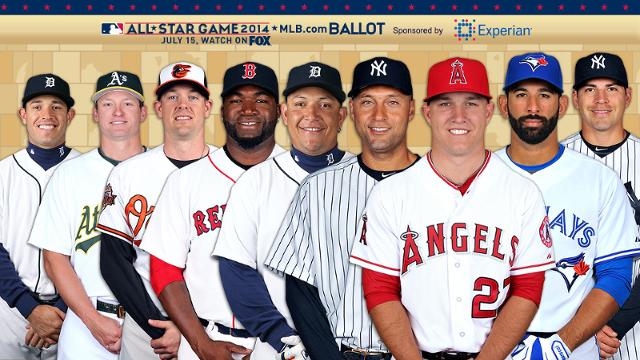 AL MLB 2014 all star starters
