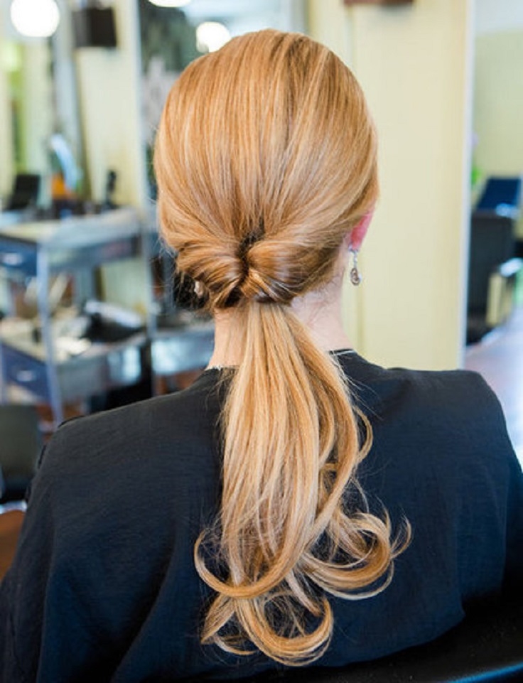 Inside out pony tail