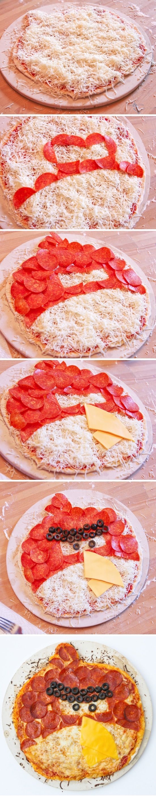 DIY Angry Bird Pizza DIY Angry Bird Pizza