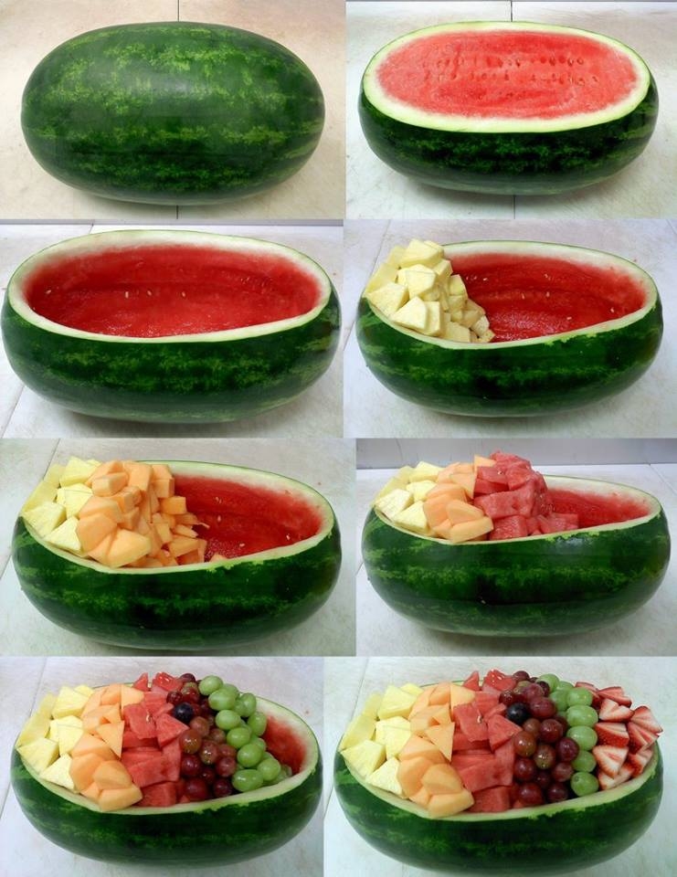 DIY Watermelon Fruit Bowl