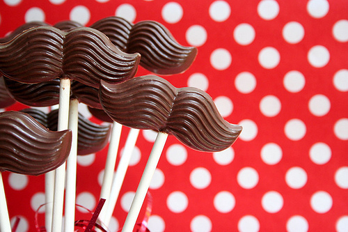 Chocolate mustaches