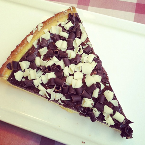 Chocolate pizza