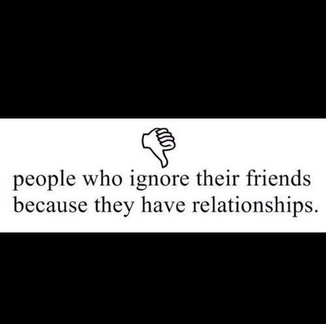 People Who Ignore Their Friends