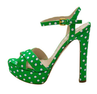 Cute Polka Dot High Heel Sandals