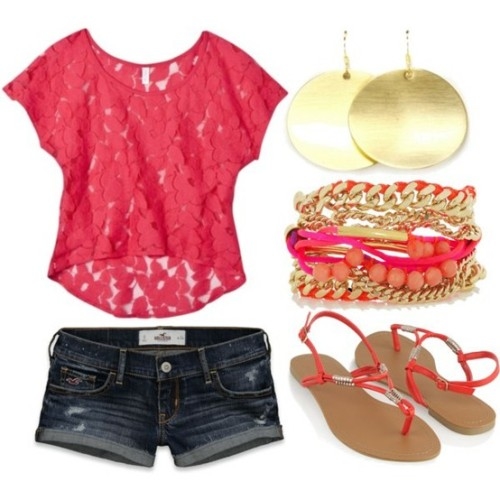 Summer Outfit in Coral