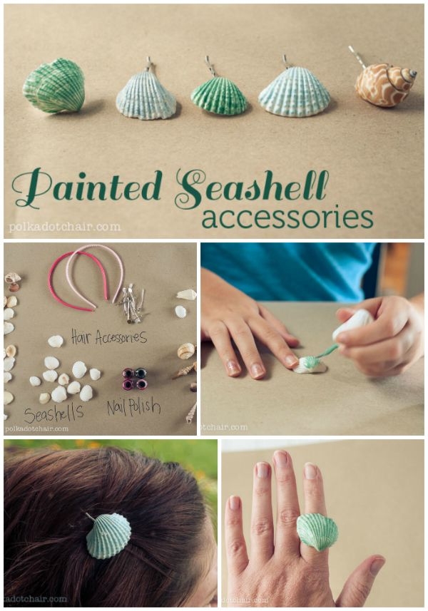 DIY Painted Seashell Accessories DIY Painted Seashell Accessories