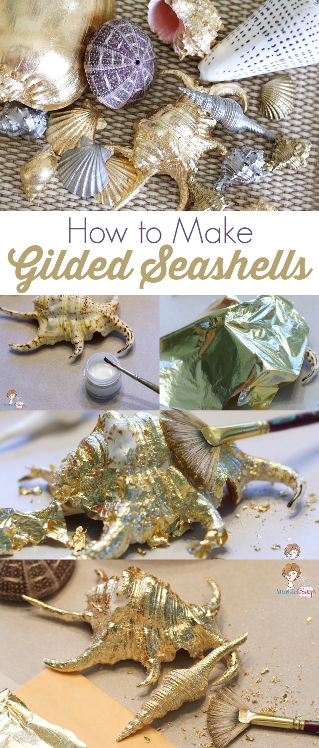 DIY Gilded seashells DIY Gilded seashells