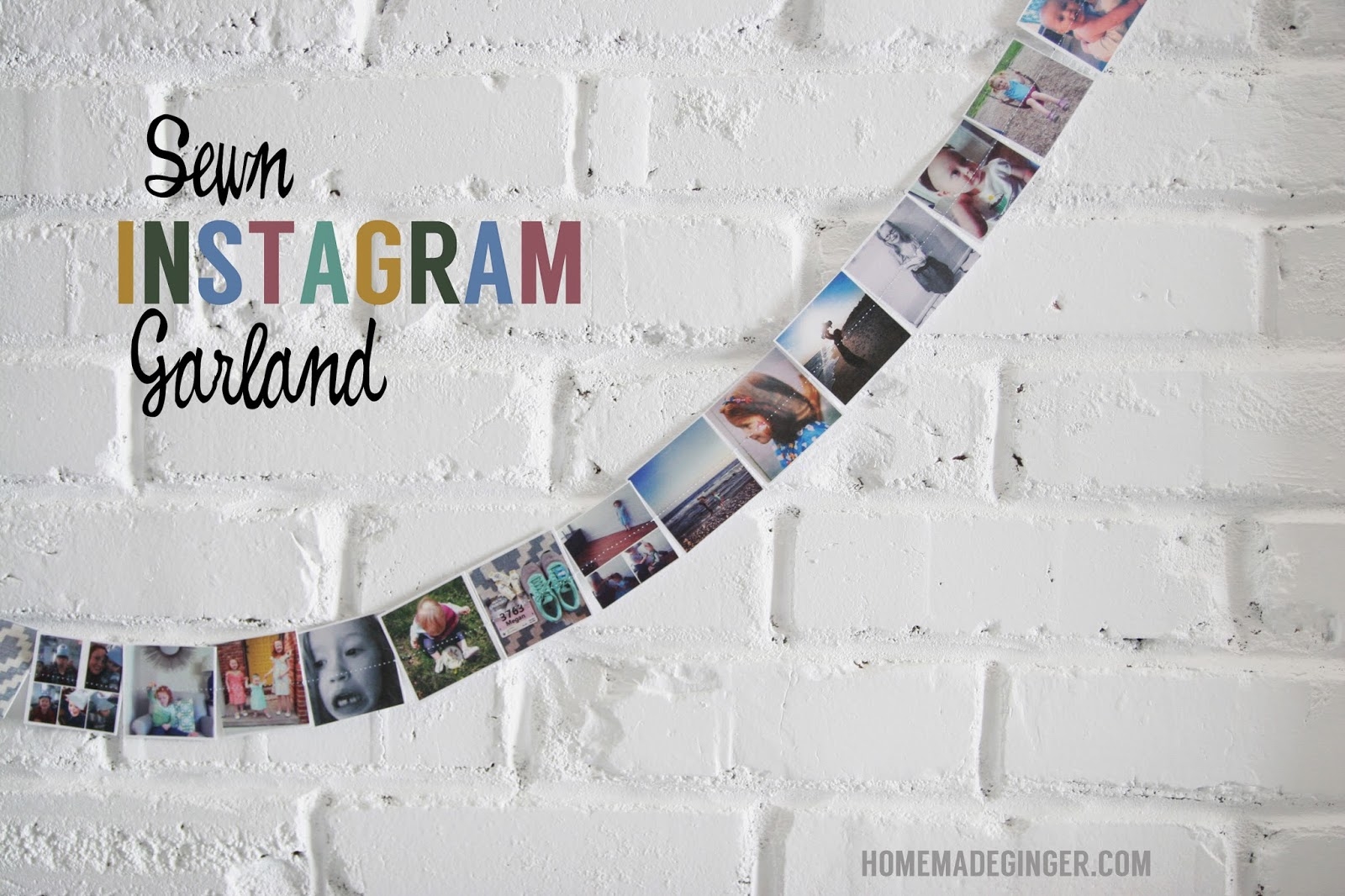 Sewn Instagram Garland Sewn Instagram Garland