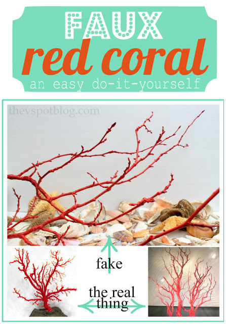 DIY Faux Red Coral