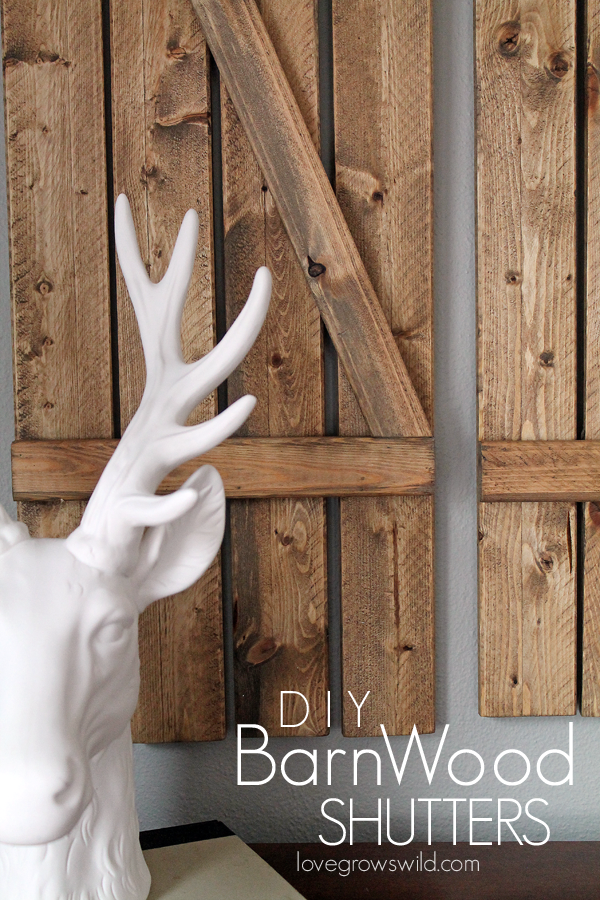 DIY Barn Wood Shutters