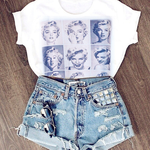 Marilyn tee and shorts