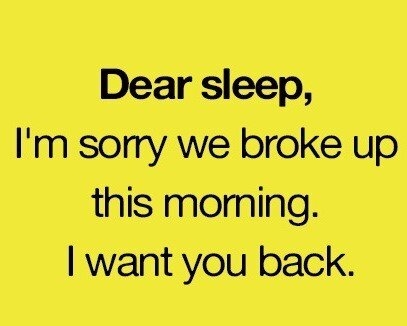Dear Sleep... Dear Sleep...