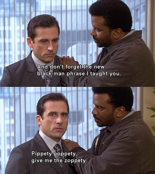 black on white comedy