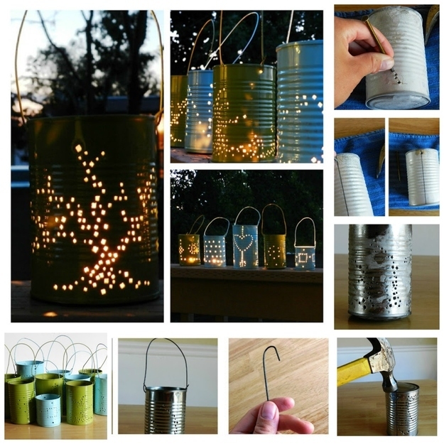 DIY Tin Can Lanterns DIY Tin Can Lanterns