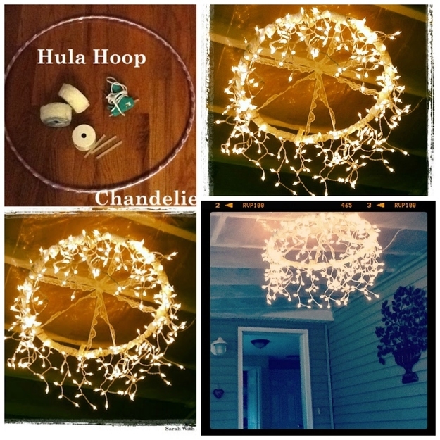 DIY Hula Hoop Chandelier DIY Hula Hoop Chandelier
