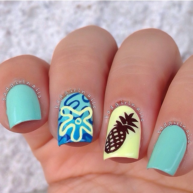 Spongebob Nails Spongebob Nails