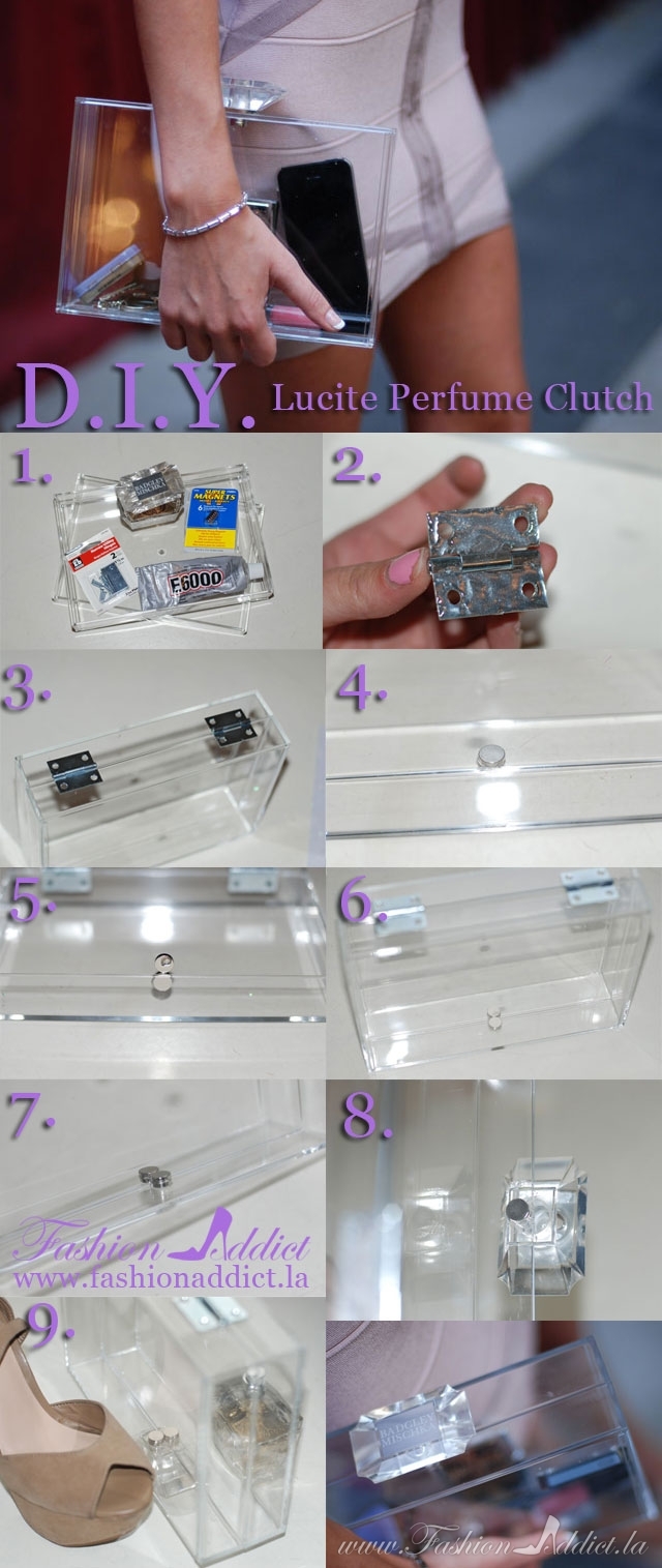 DIY Lucite Perfume Clutch DIY Lucite Perfume Clutch